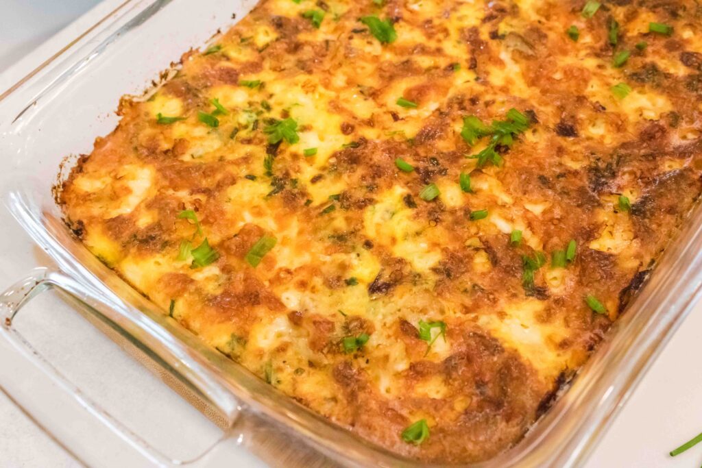 egg bake in pan